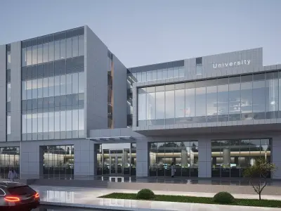 University Low-poly 3D model