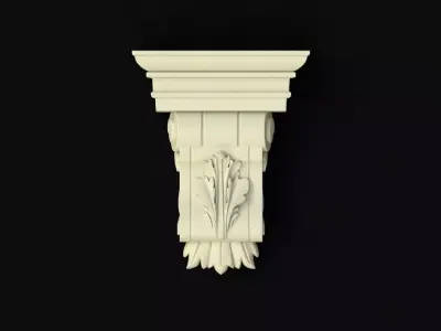 pilaster decorative corbel 3D model purchase