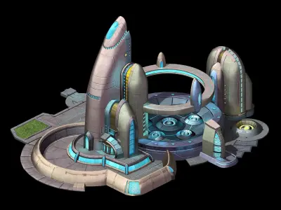 City State Building - Fleet Battery Generator 01 3D model