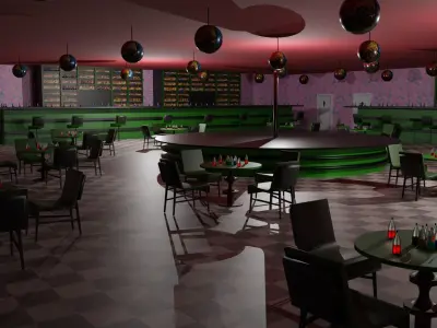 Night Club Low-poly 3D model