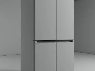 SAMSUNG BESPOKE REFRIGERATOR GLAM NAVY 4 DOORS 3D model
