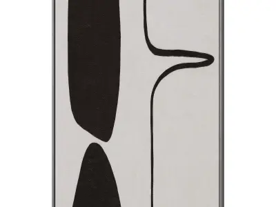 Abstract Painting Frame set 3D model 803