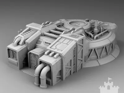 Martian oxygen generation 3D print model