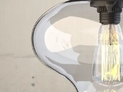 Hanging lamp 5 Loft Design 3D model