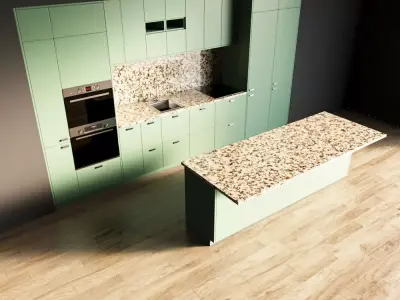 56-Kitchen8 matte 5 3D model