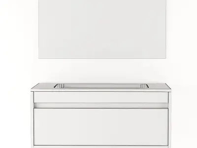 DURAVIT KETHO F-BONDED BATHROOM FURNITURE 3D model