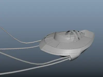 Podracer four rockets 3D model