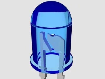 LED Electronics Component Free 3D Model Free 3D model