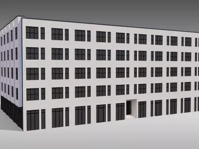 Apartment Building 006 3D model