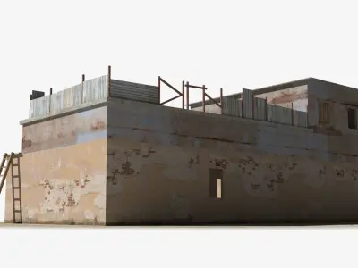 Slum x6 Low-poly 3D model