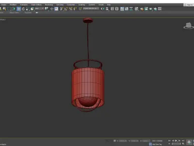 KIOTO chandelier Low-poly 3D model