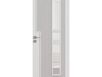 Interior door 19 Low-poly 3D model
