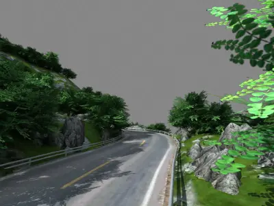 Mountain Road 01 3D model