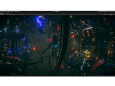 cyberpunk - Glass City BIP Low-poly 3D model
