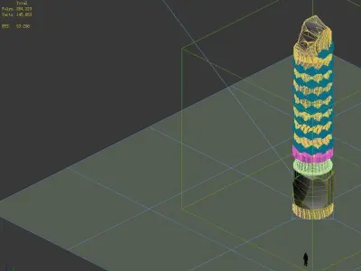 Game Model - Broken Stones 01 3D model