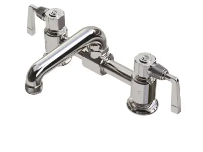Waterworks RW Atlas Faucet with Lever Handles 3D model