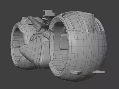 Futuristic Motorcycle 3D model