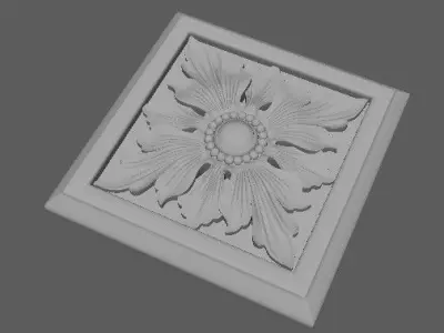 rosette flower 3D model 33