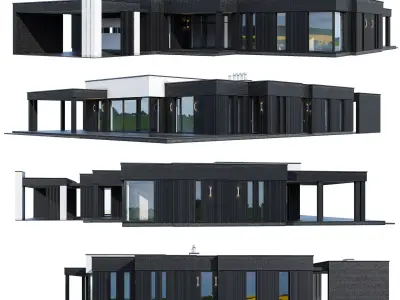 Modern house V109 3D model