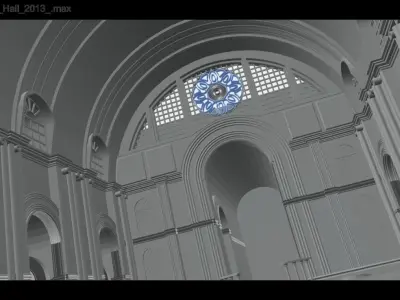 Archway Citadel Palace Low-poly 3D model