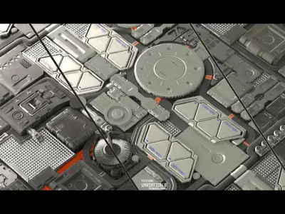 Scifi Techplate Texture Set Texture