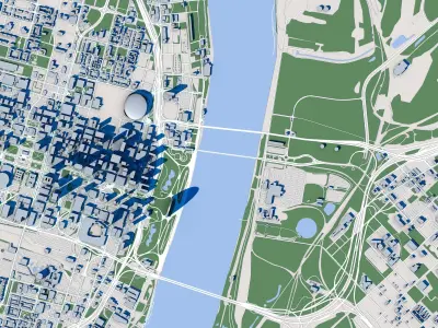 Saint Louis City USA 3D model