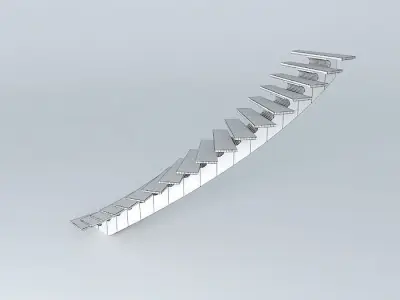metal stairs 3D model