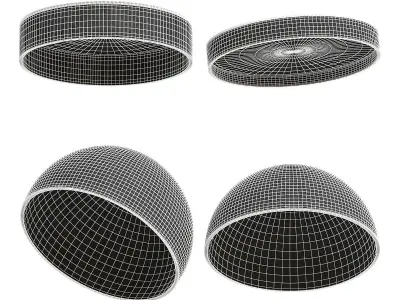 Duo ceiling lamp 3D model