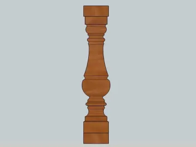 Baluster 3D Model Download 3D model Sketchup 3D model 3D model