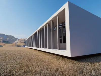 Casa Scene-villa-modern house 3D model 75