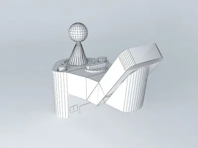 joystick controller with light Free 3D model