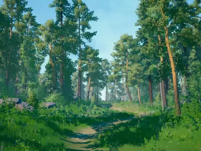 Stylized Environment - Forest Package 2 3D model