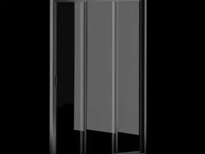 Interior-exterior Wooden Door 3D model 6