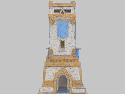 Tower Sentinel Low-poly 3D model