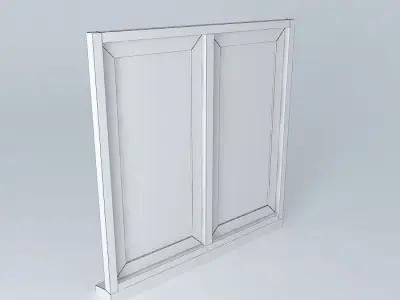 Window wooden Free 3D model