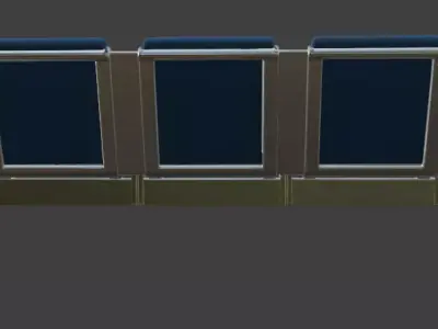 Airport Waiting Bench 3D model