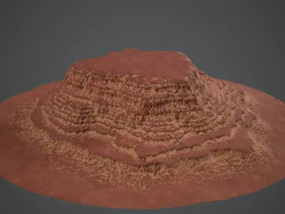 CANYON ROCK 2 PBR Lowpoly Low-poly 3D model
