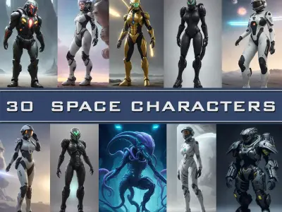 30 Science Fiction Character Images Texture