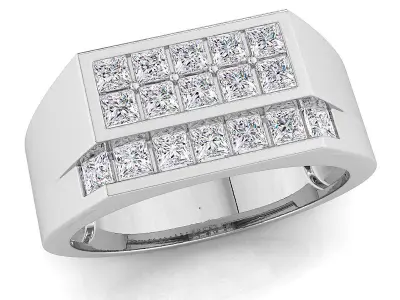 Small fancy mans  ring 3D print model