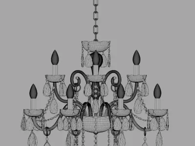 Light3 chandelier - chandelier Free 3D model