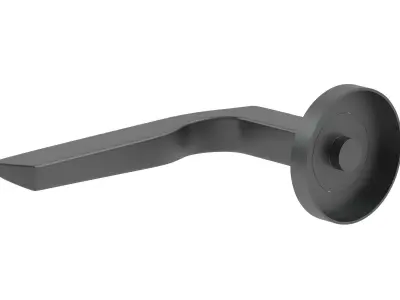 Zoo Hardware Rosso Maniglie Lyra Matt Black 3D model