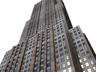 Skyscraper Building Low-poly 3D model