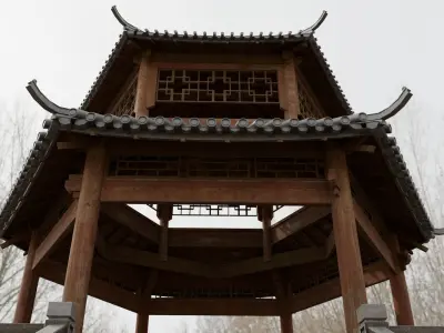 Chinese ancient Pavilion 3D model purchase