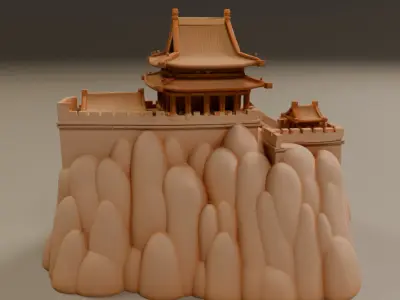 wall of china 3D print model