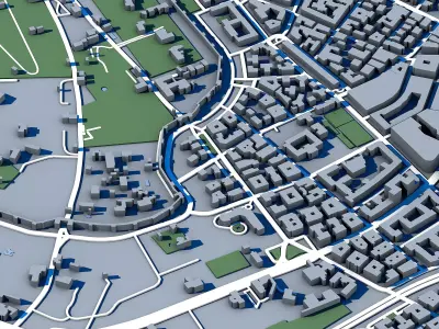 Part of Rome 3D Model Ancient Rome Skyline  3D model