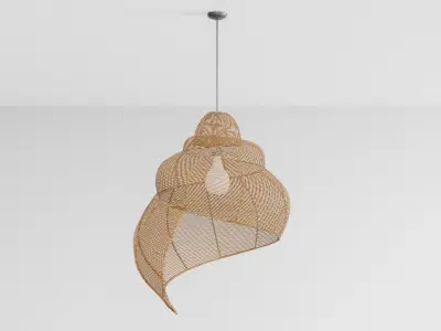 Shell Lamp Pompon Bazar 3D model