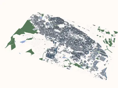 Craiova City Romania 3D model