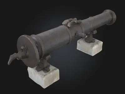 Ancient Artillery Relic  Echoes of a Forgotten  3D model