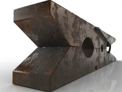 CLOTHES PEGS Low-poly 3D model