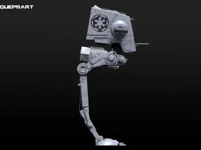 Star Wars AT-ST vehicle 3D model